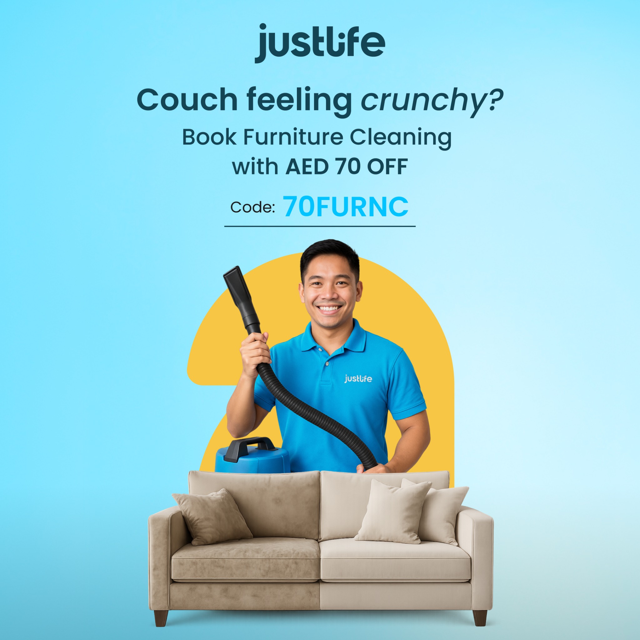 Justlife UAE Facebook ad