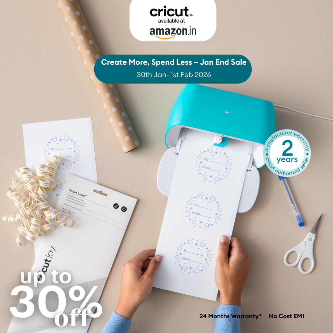 Cricut India Facebook ad: Create handmade gifts with DIY stickers and custom…