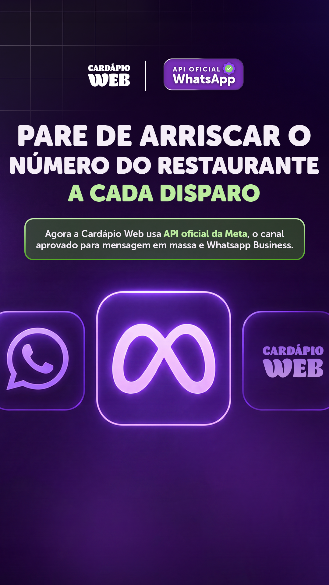 Cardápio Web Facebook ad