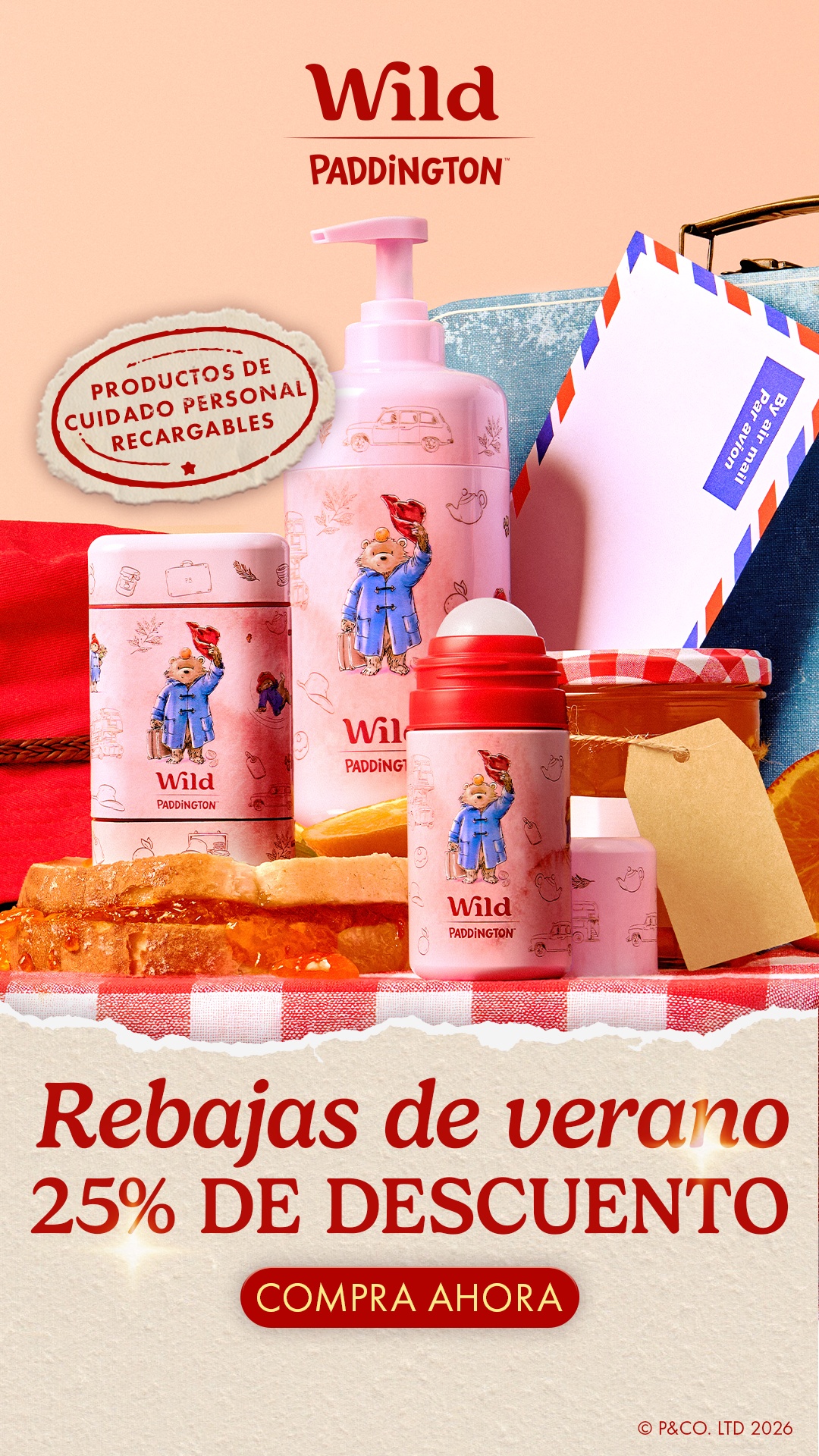 Wild Facebook ad: ¡Oferta caliente: 25 % de descuento en todo!