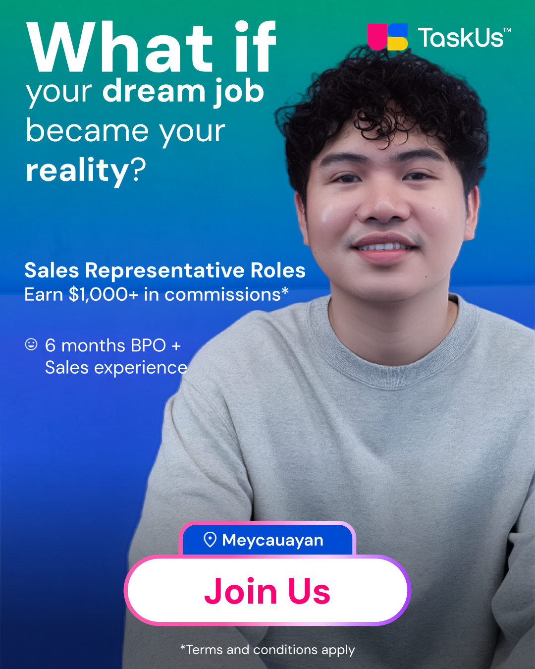 TaskUs Facebook ad