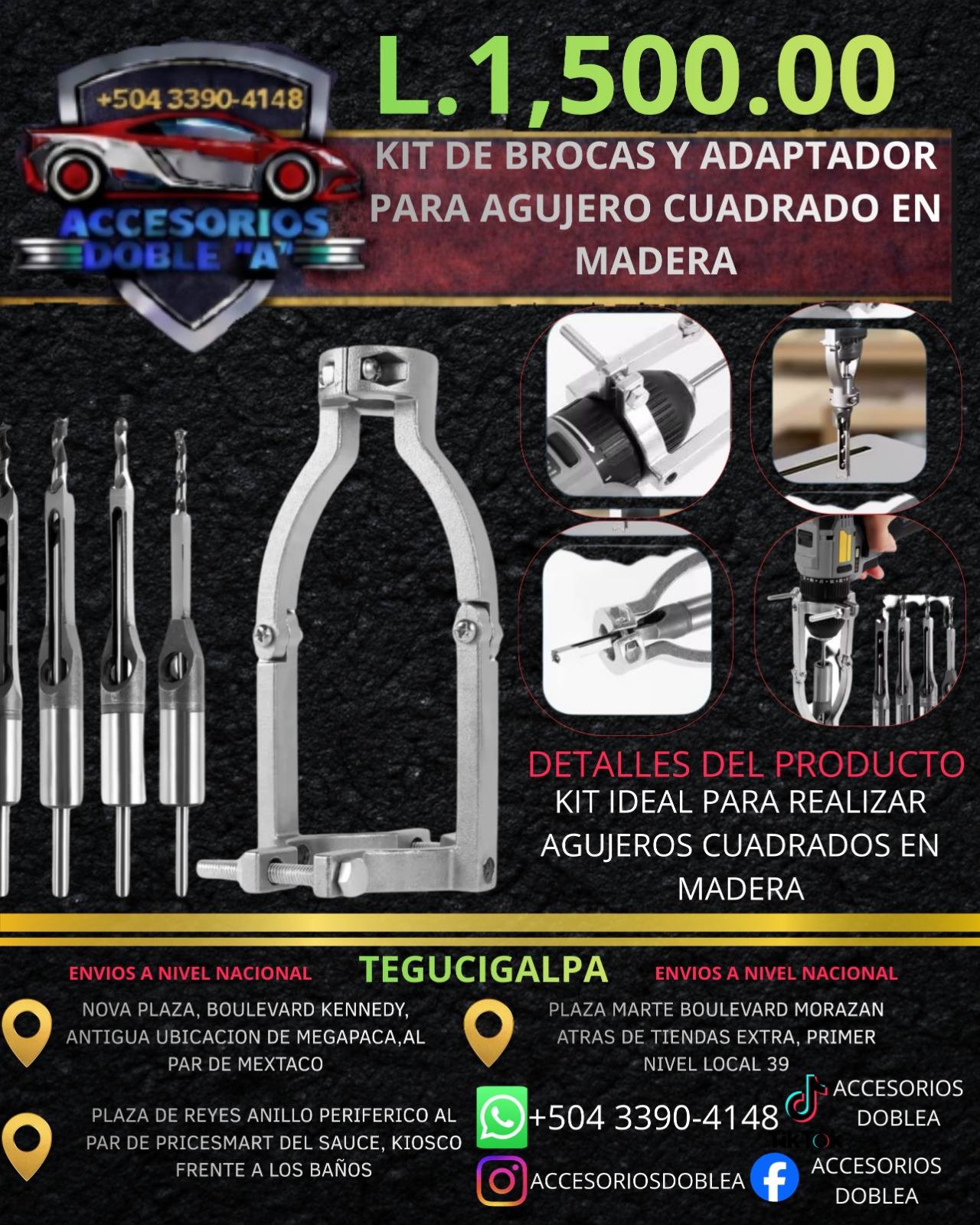 Accesorios Doble A Facebook ad: Accesorios para taladro y minitool