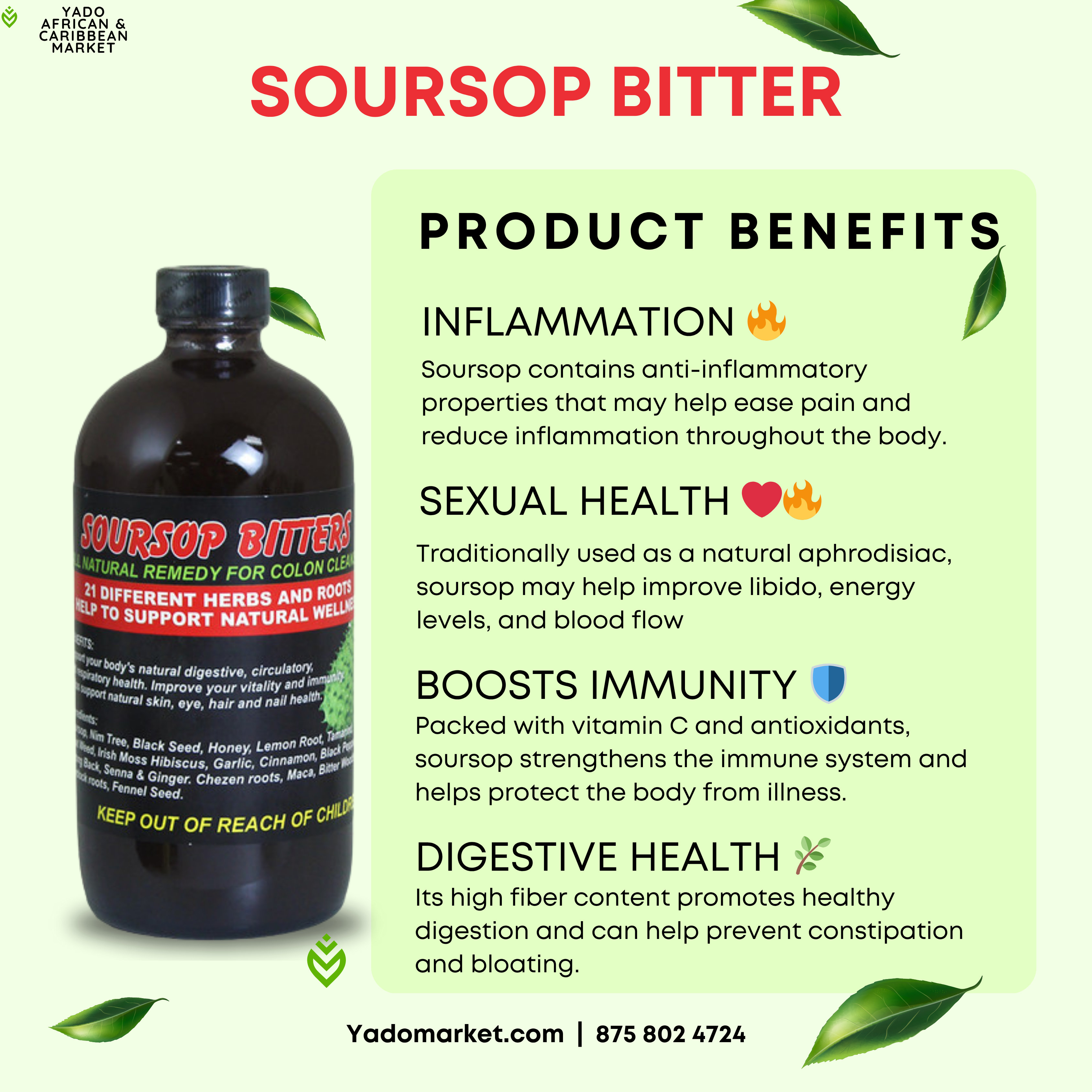 Yado Yado Facebook ad: Discover the Herbal Power of Soursop Bitters