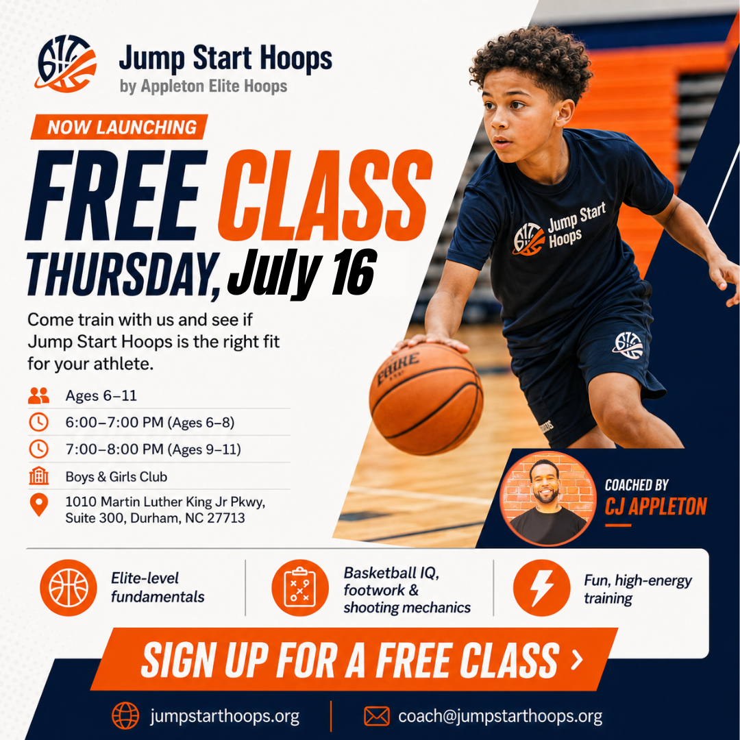 JumpStart Hoops - Durham, NC Facebook ad: Grab your little hoopers and join us for…