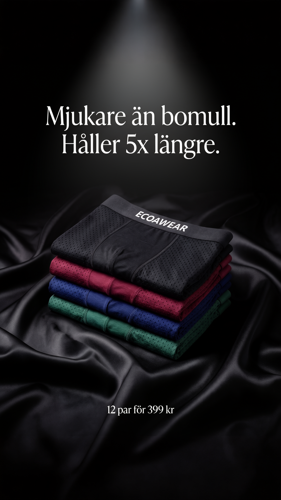 Ecoawear Komfort Facebook ad: SISTA CHANSEN: Köp 5, få 7 GRATIS.