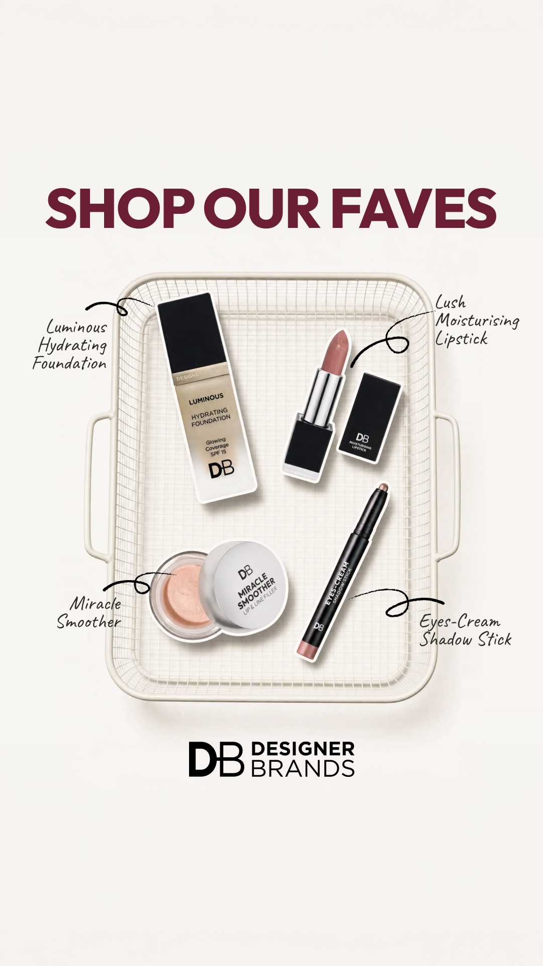 Designer Brands Cosmetics Facebook ad