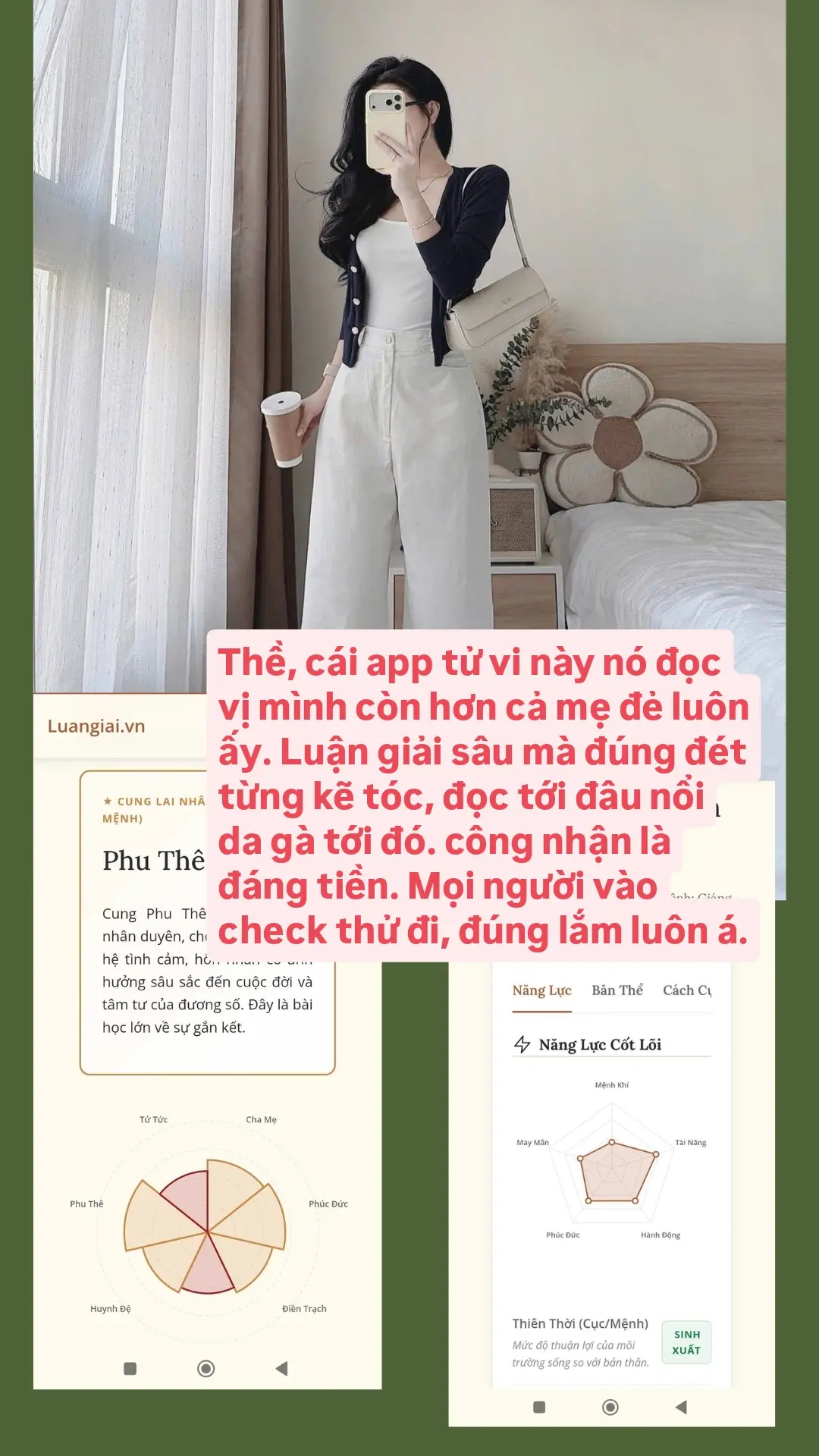 Kiều Thanh Huyền Facebook ad: Đây nhé các chị em Luangiai.vn