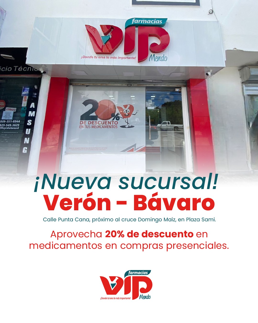 Farmacias VIP Facebook ad: ¡Estamos más cerca de ti!