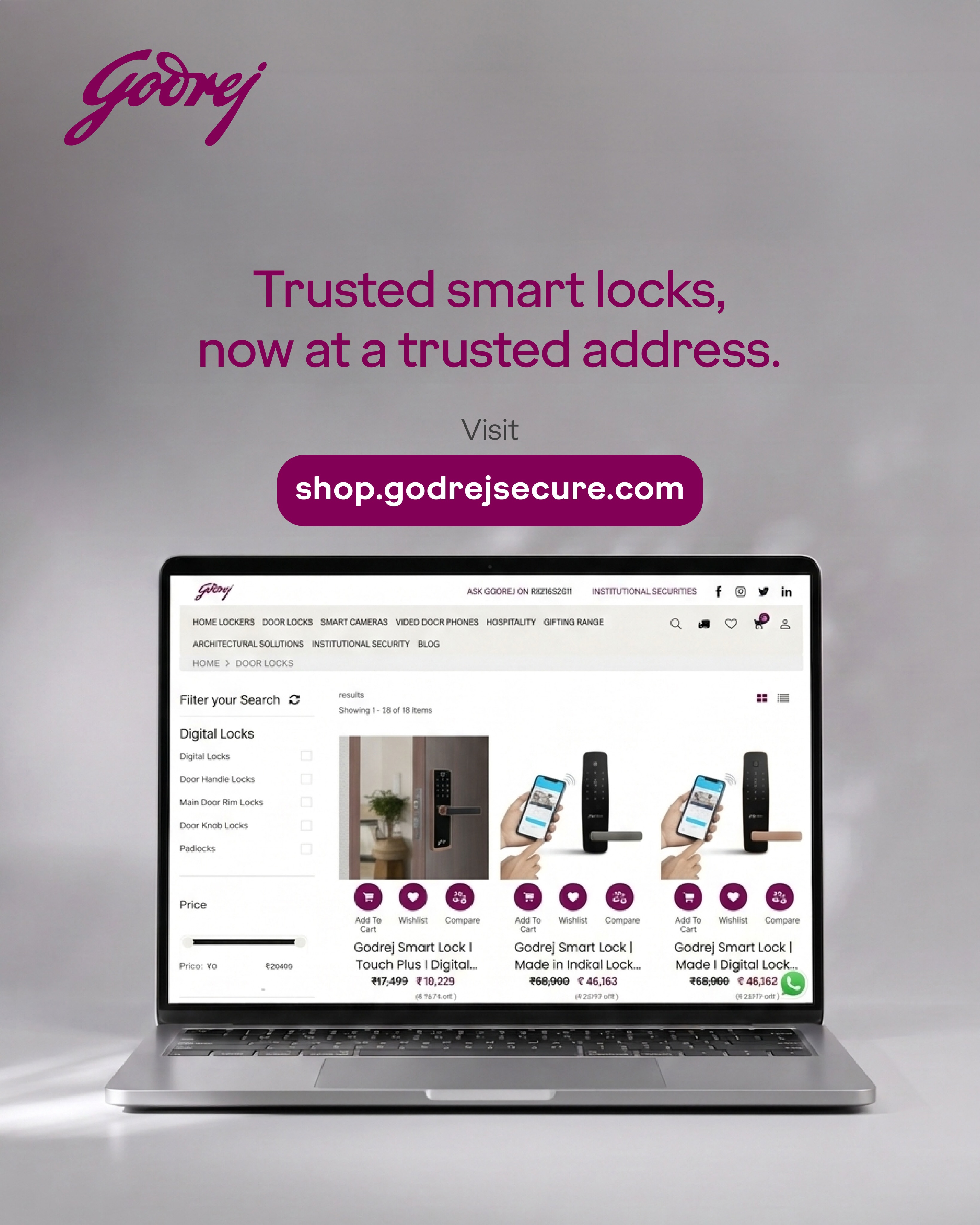 Godrej Locks Facebook ad
