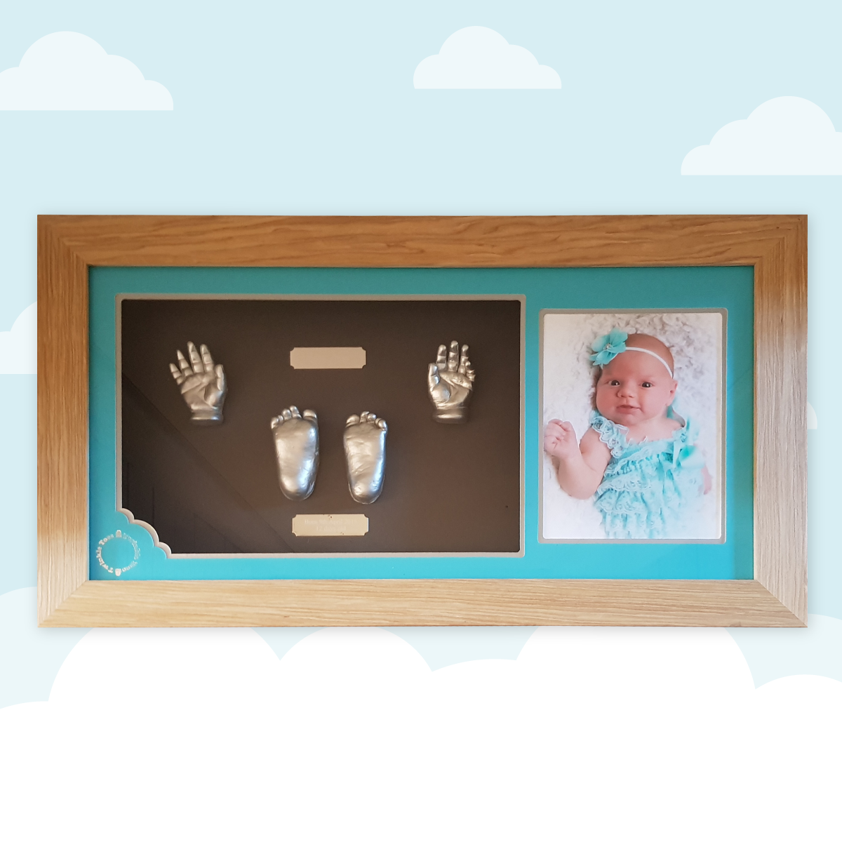 Twinkle Toes Baby Hand and Feet Sculptures Facebook ad: Treasure your baby's memories forever with these precious…