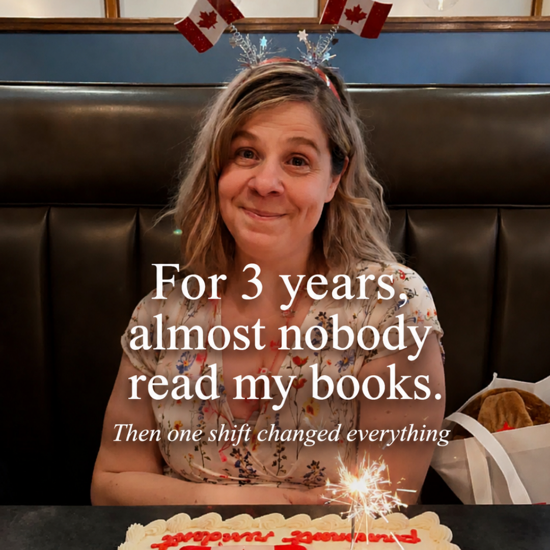 Storyteller Lab Facebook ad: The best selling series I almost gave up on.
