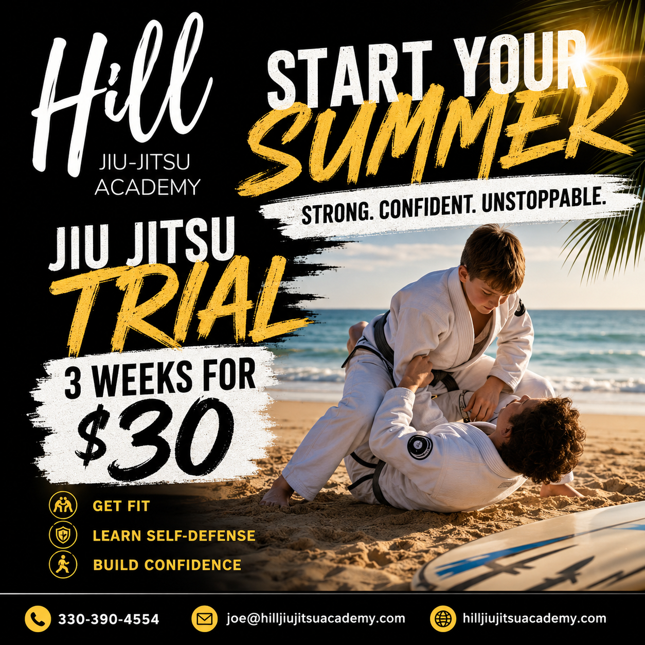 Hill Jiu-Jitsu Academy Facebook ad: Gracie Jiu Jitsu | Hill Jiu Jitsu Academy | North Canton