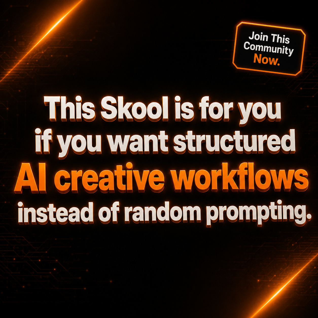 Skool Facebook ad