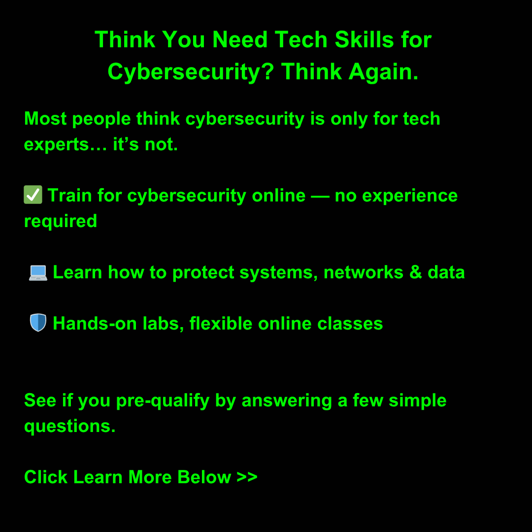 Security Cyber Degree Facebook ad