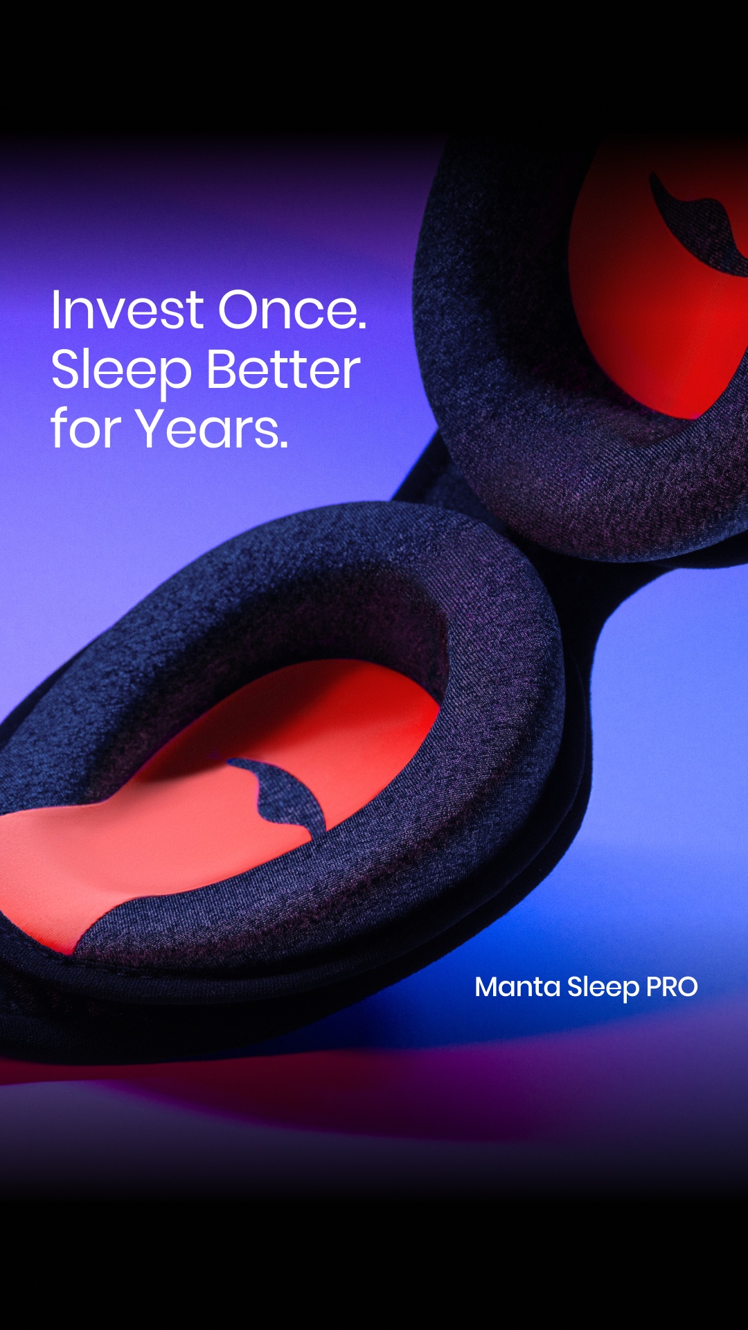 Manta Sleep Facebook ad: Invest in Better Sleep
