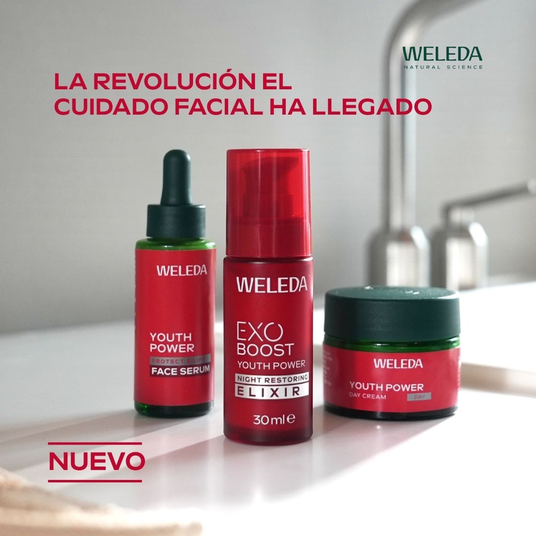Weleda Facebook ad: La revolución del cuidado facial ha llegado. Y es natural.