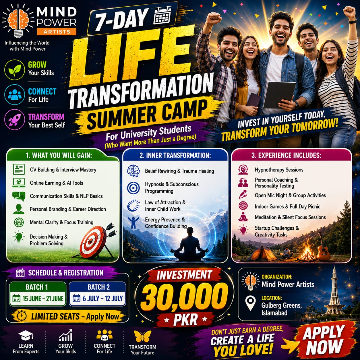 Mind Power Artists Facebook ad: Chat with us
