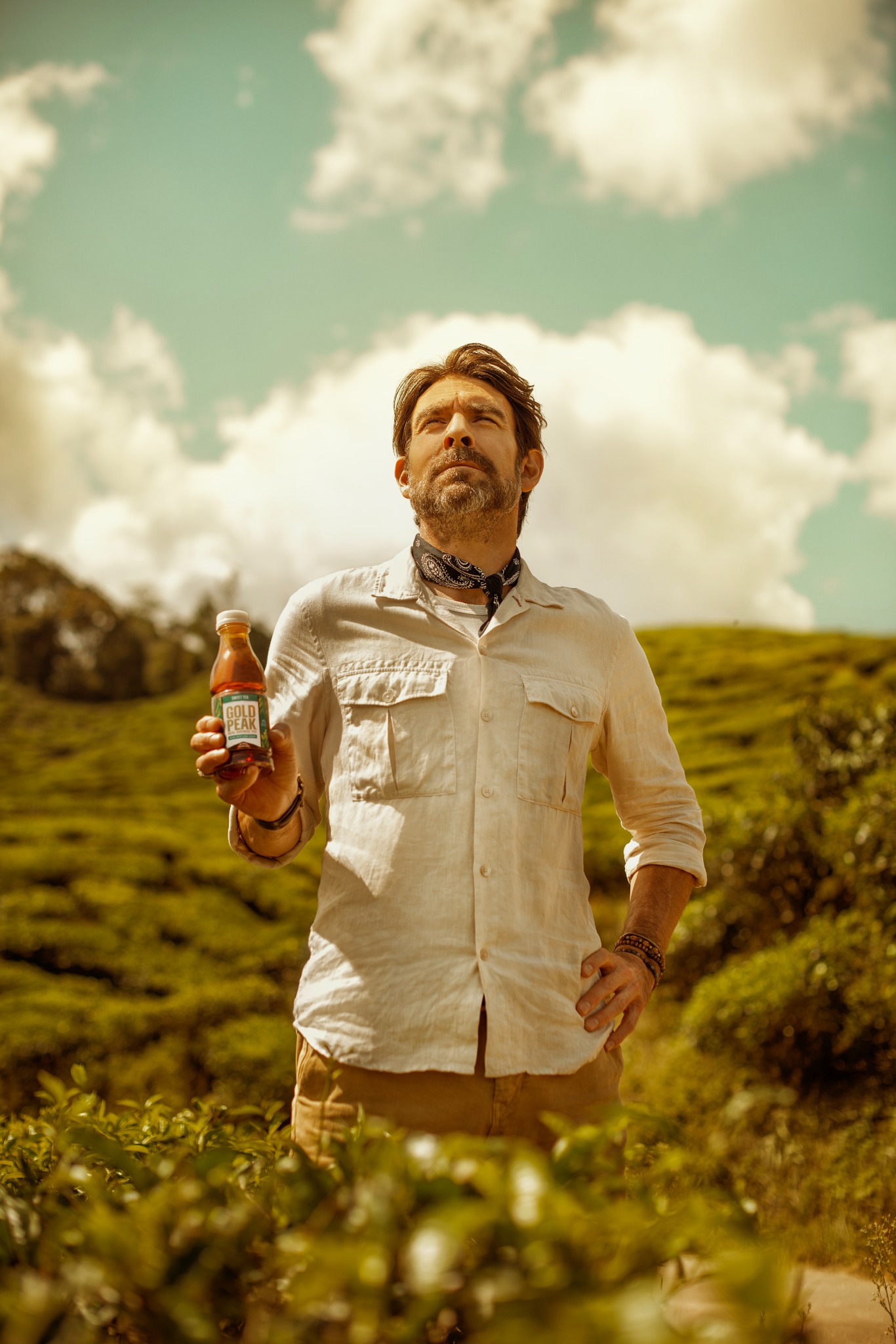 Gold Peak Tea Facebook ad: Real is Gold