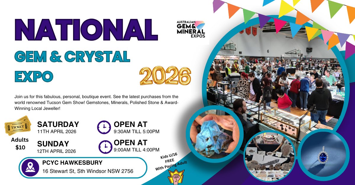 Australian Gem and Mineral Expos Facebook ad
