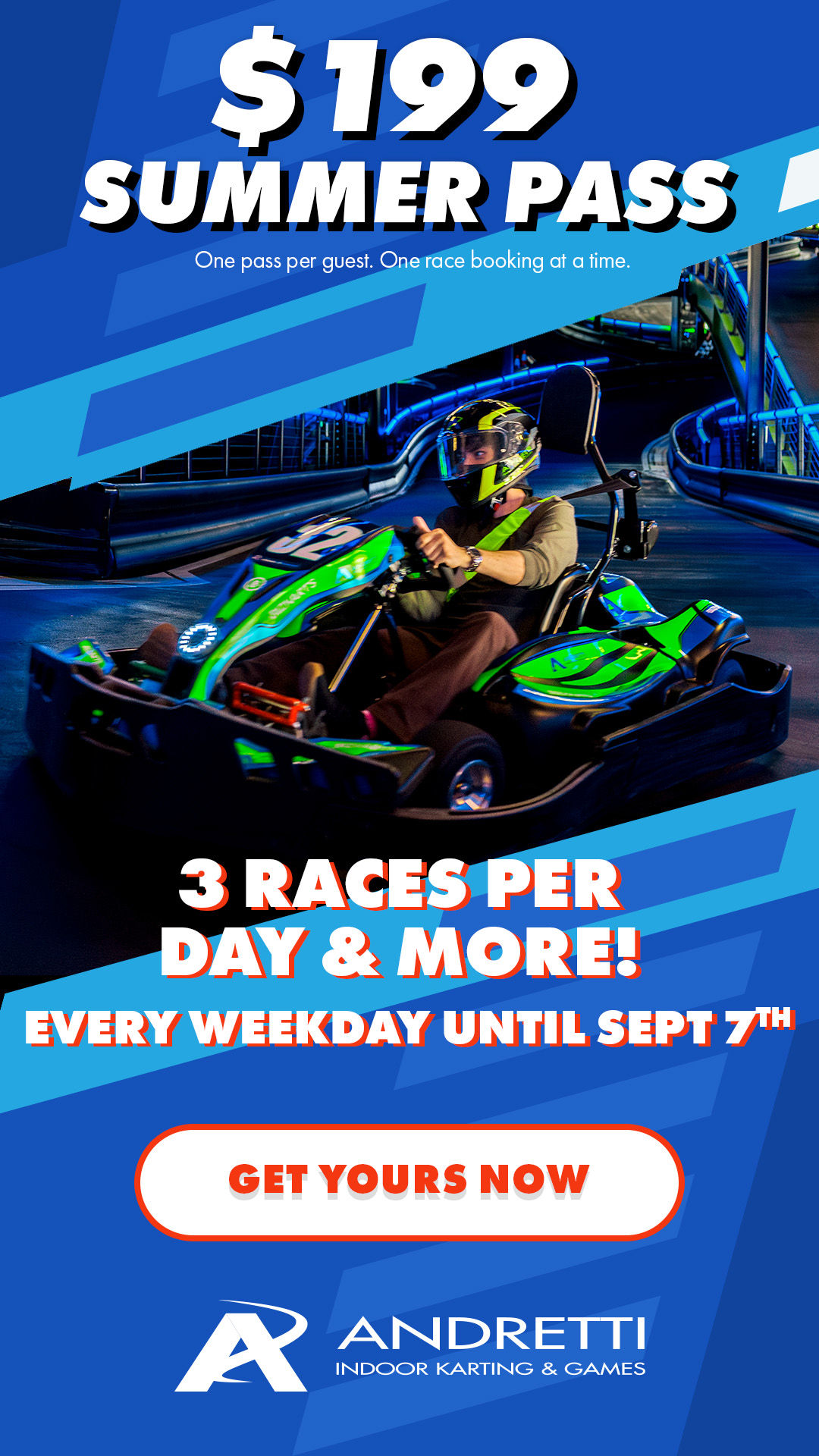 Andretti Indoor Karting & Games Chandler Facebook ad from May 18, 2026