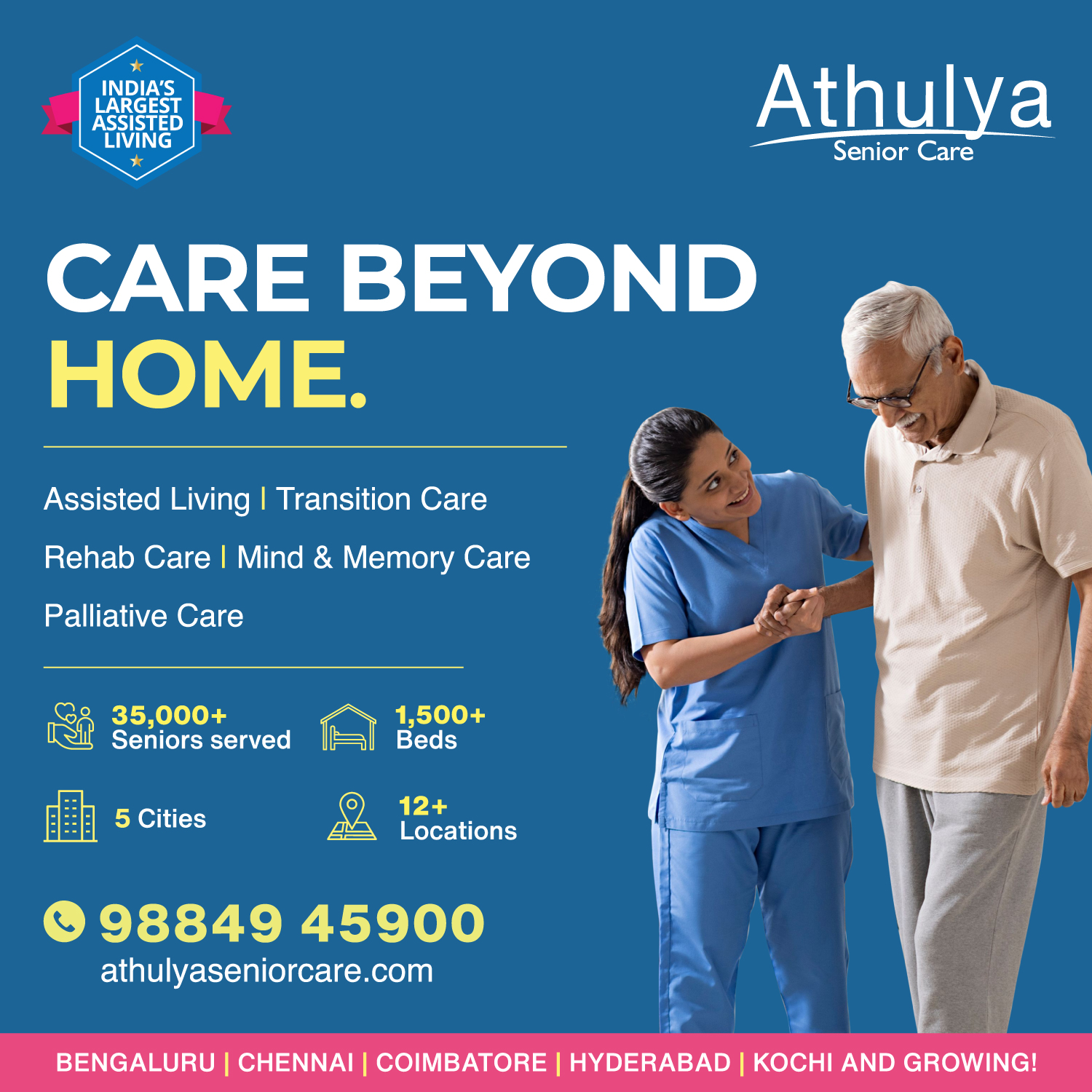 Athulya Assisted Living Facebook ad