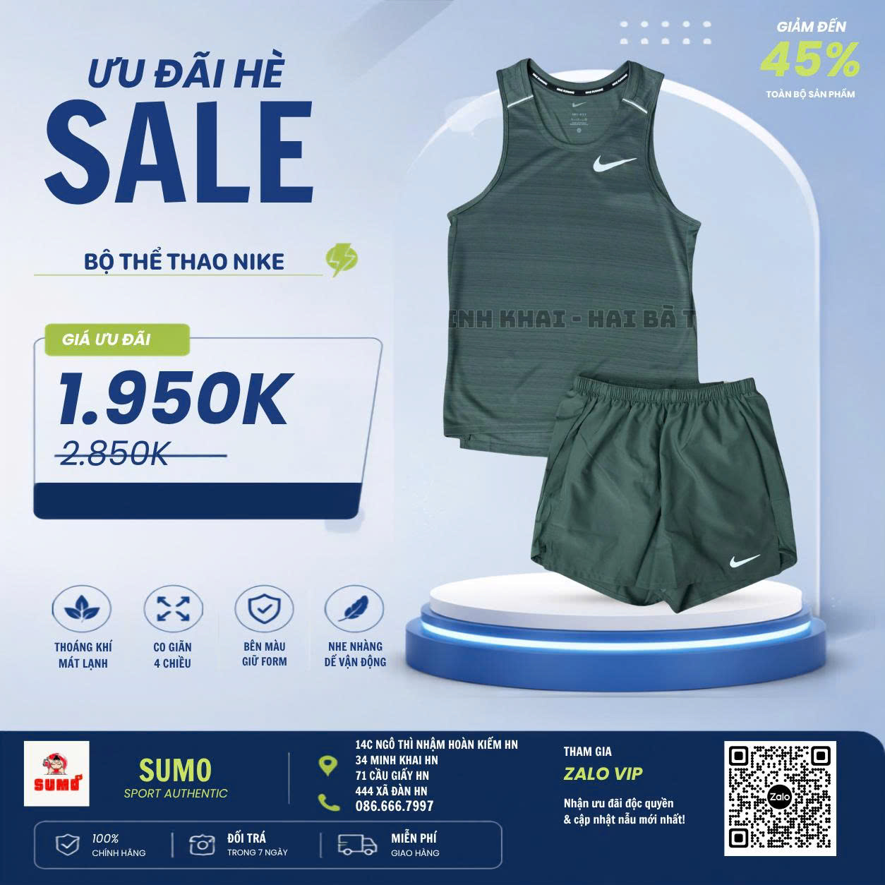 SUMO Facebook ad: NIKE POLY CHÍNH HÃNG, SALE OFF MẠNH TẠI…