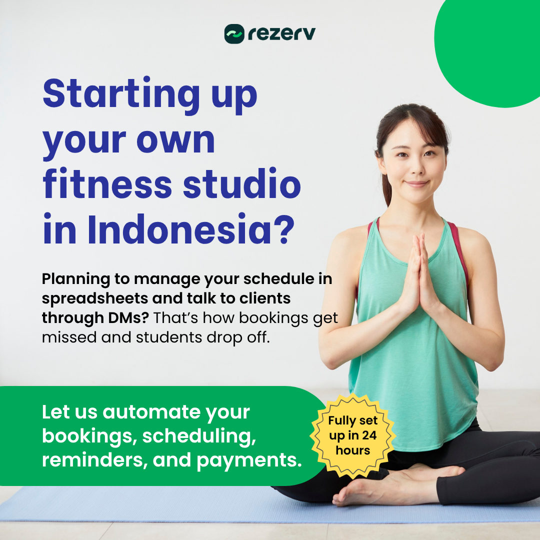 Rezerv Facebook ad: Launch Your Zero Admin Fitness Studio in 24 Hours