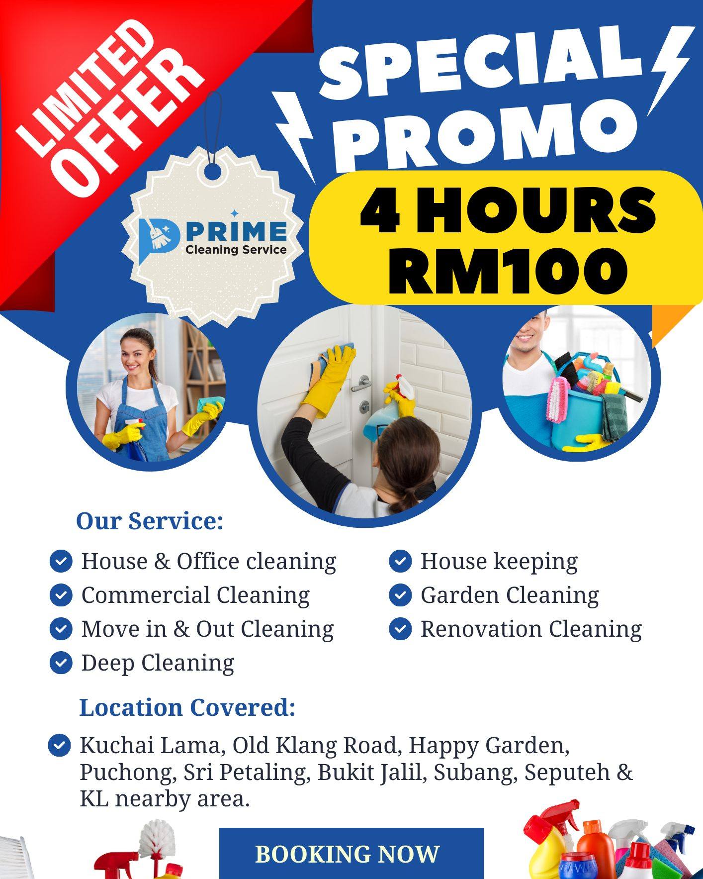 Prime Cleaning Service Facebook ad