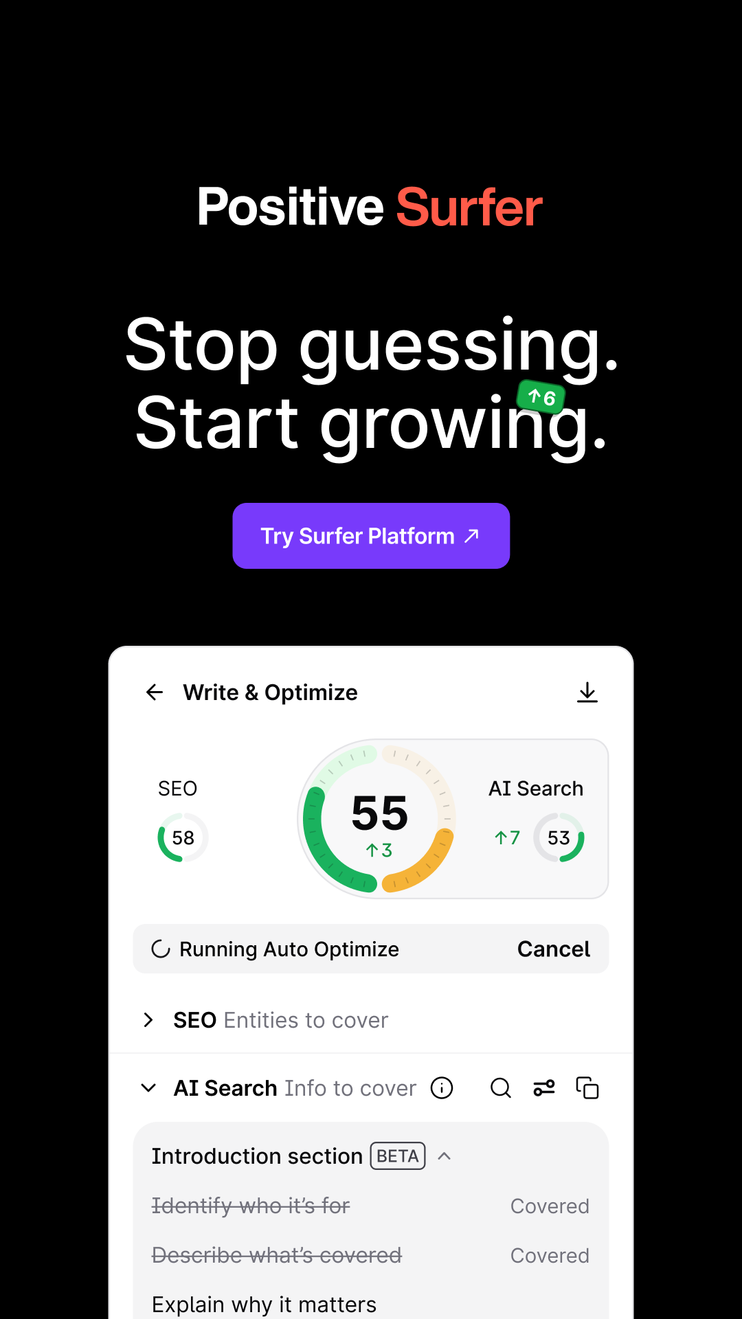 Positive Surfer Facebook ad from Sep 17, 2026