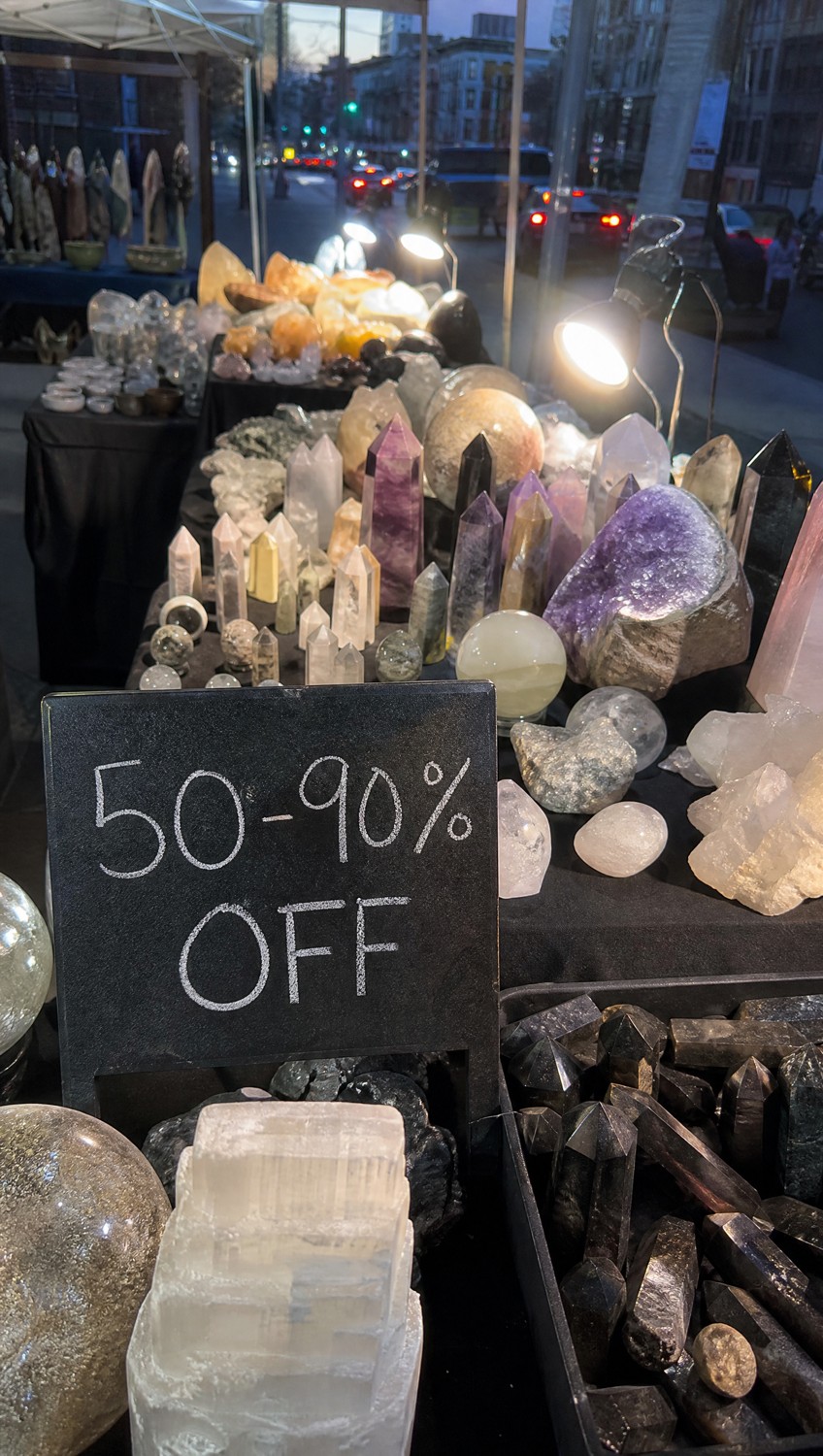 Spirit Magicka Crystals Facebook ad: Real Crystals at Wholesale Prices