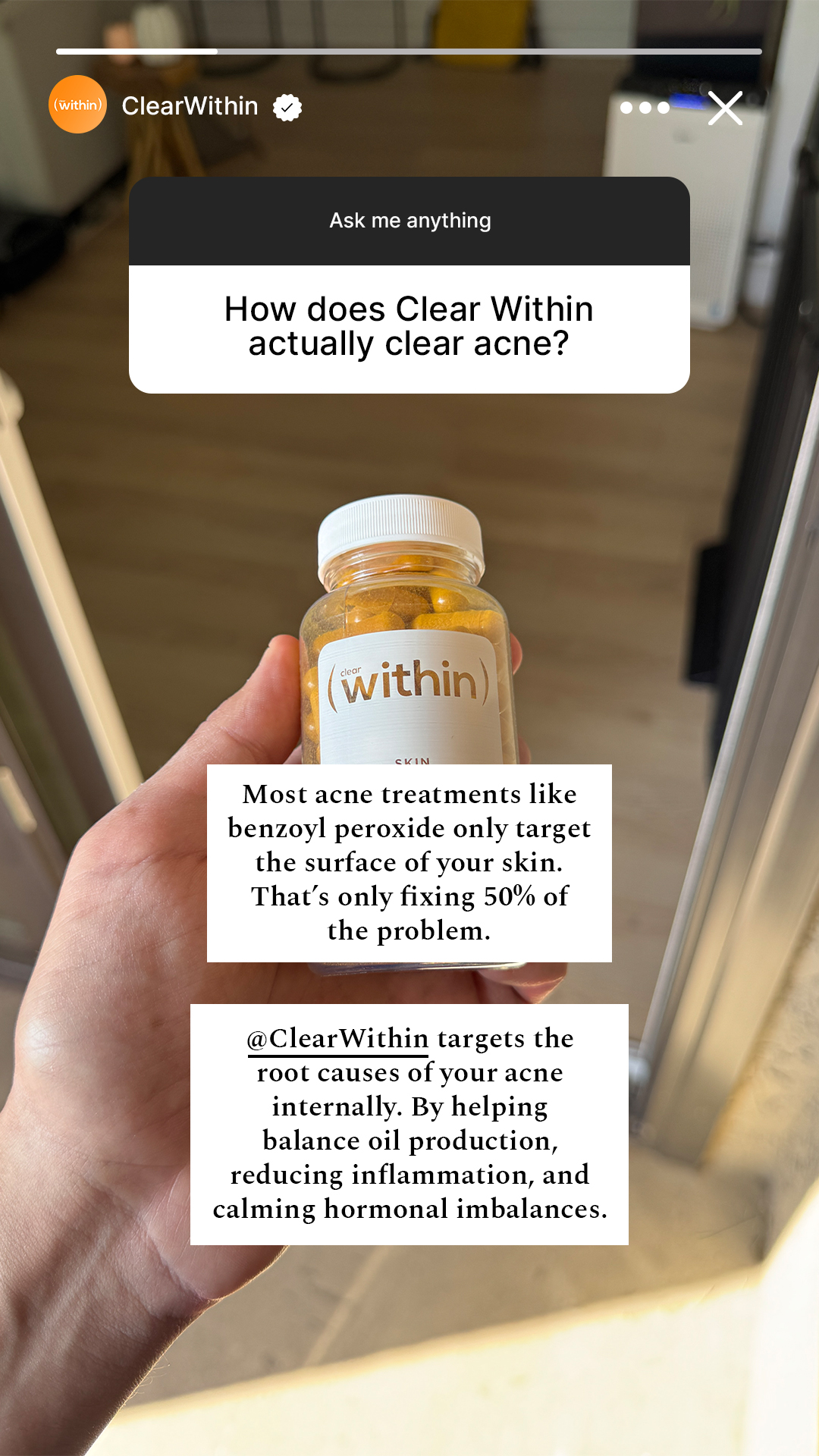 Within Skin Facebook ad