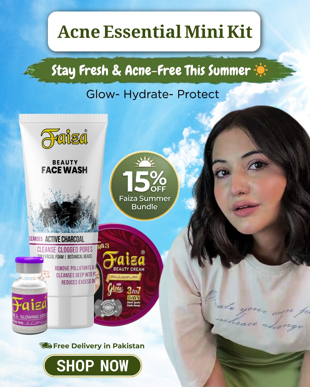 Faiza Cosmetics Facebook ad