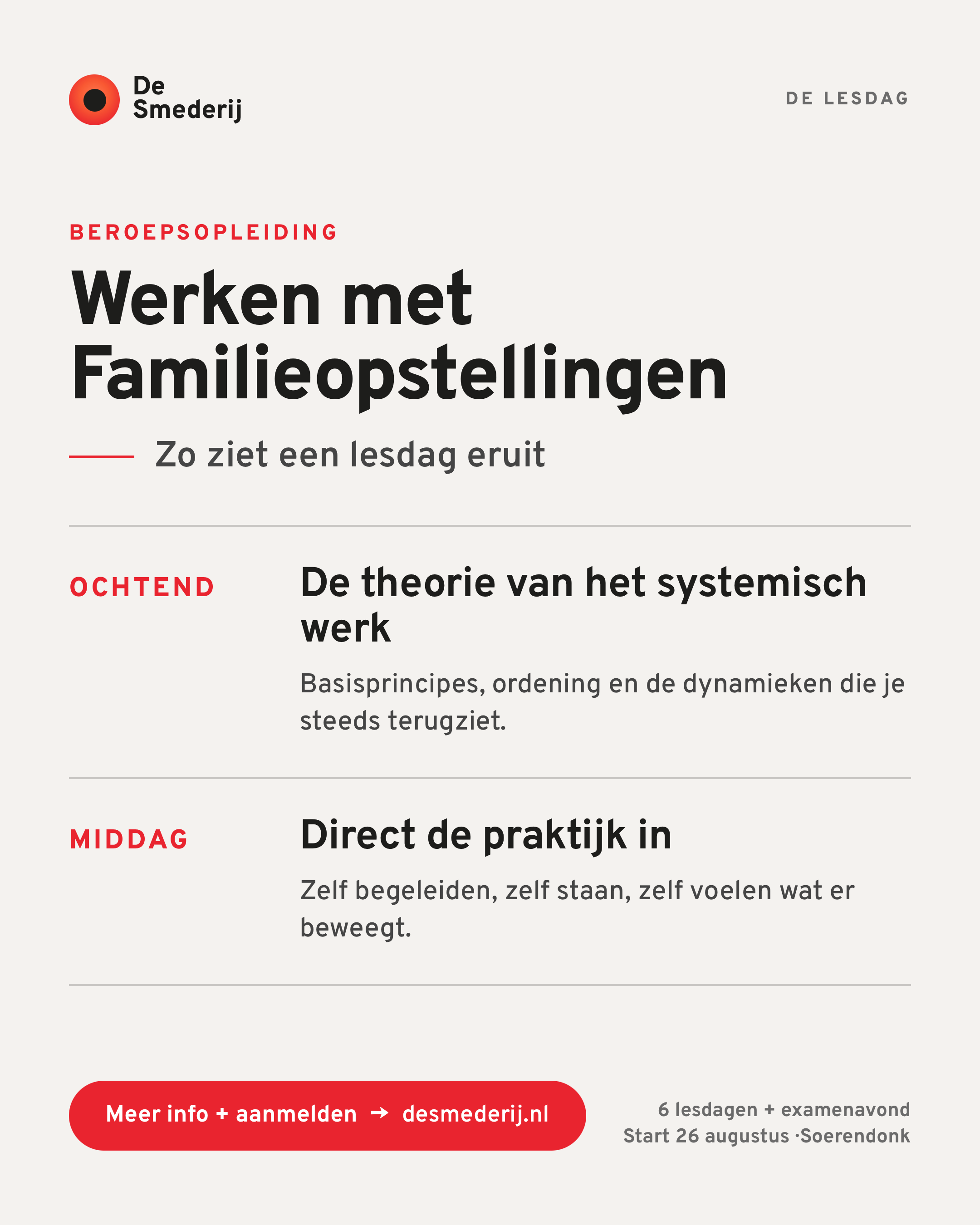 Cursus Centrum De Smederij Facebook ad: Hoe ziet een lesdag eruit?