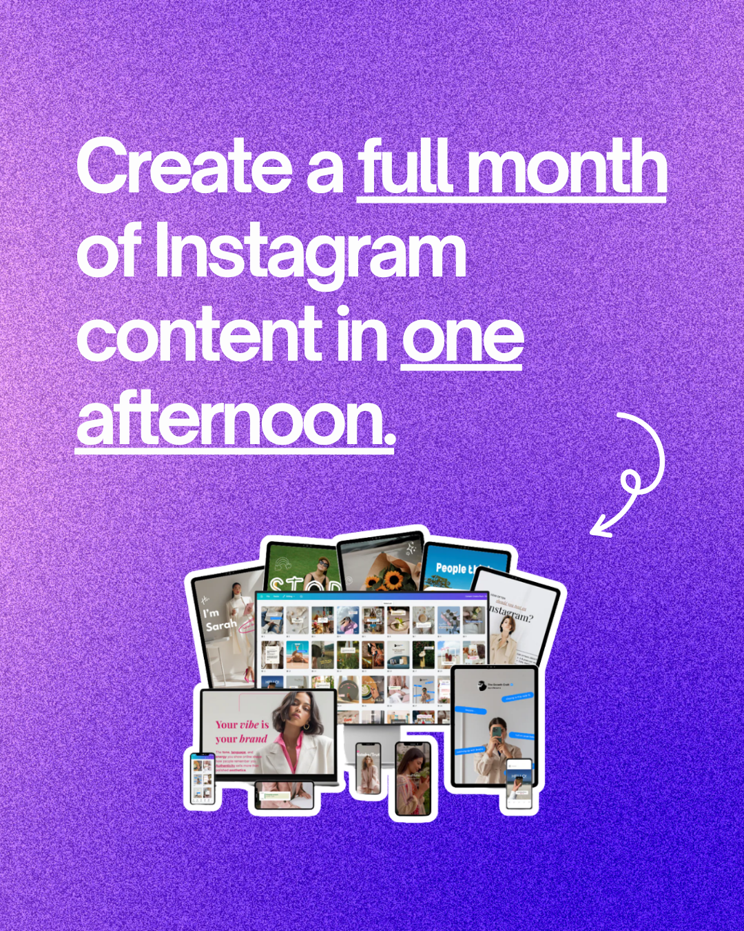 The Growth Craft Facebook ad: 600+ Instagram templates for ₹849, lifetime access