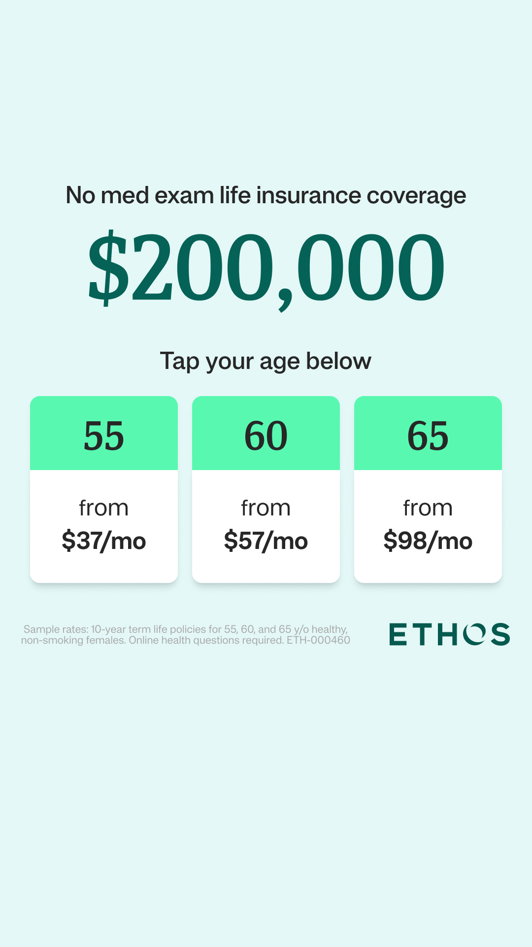 Ethos Facebook ad