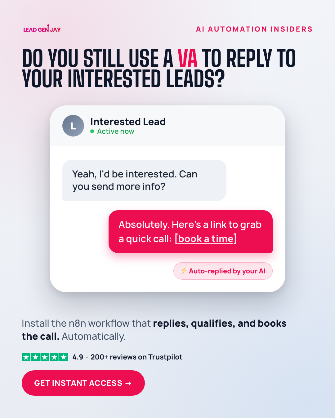 Lead Gen Jay Facebook ad