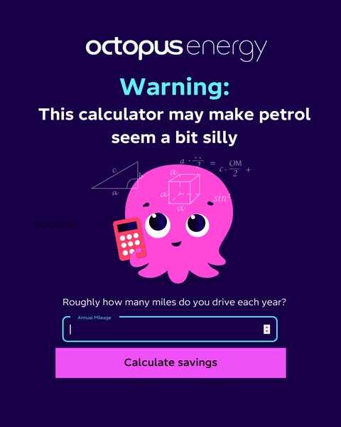 Octopus Energy Facebook ad: Drive for less