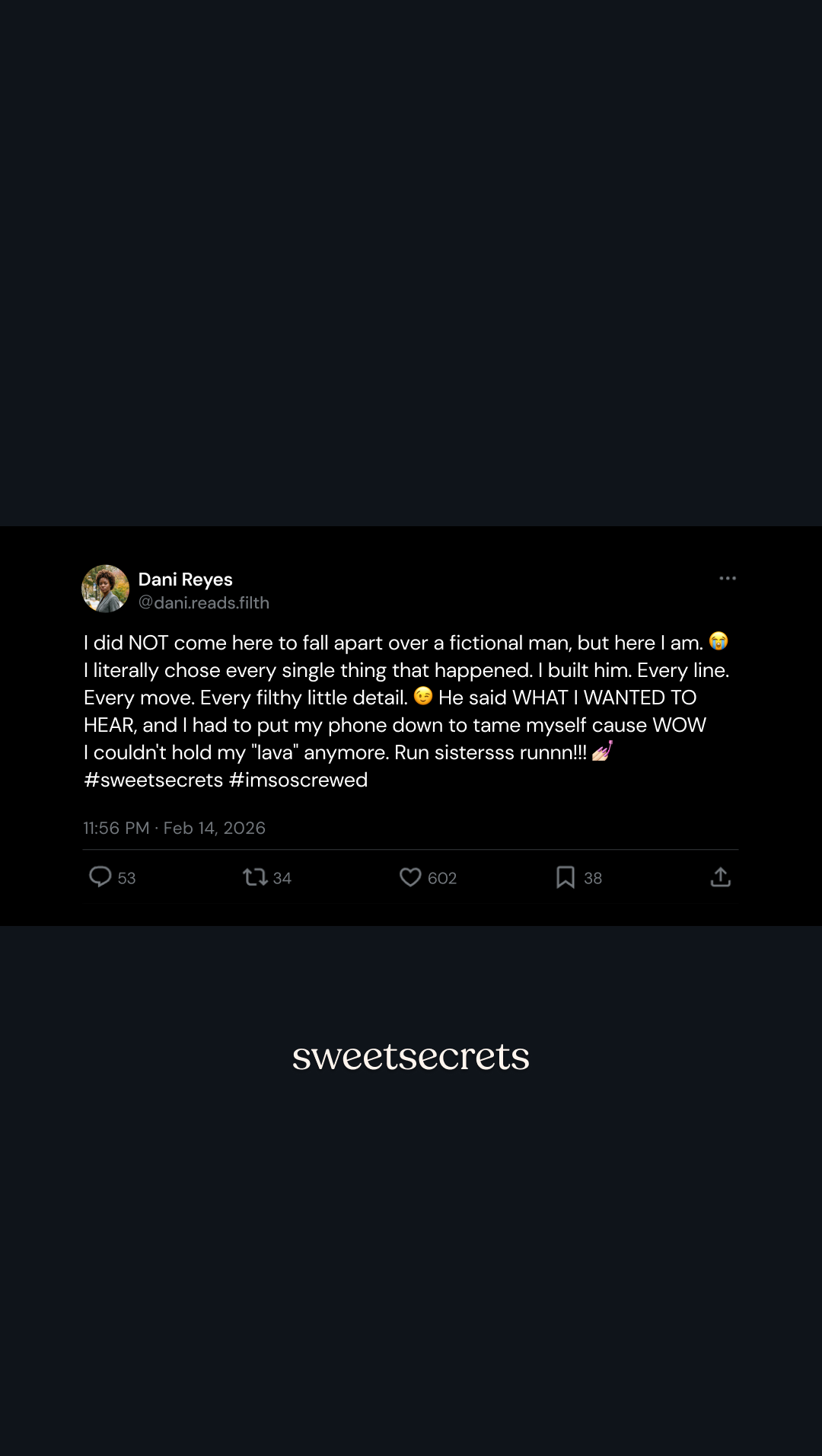 Sweetsecrets Facebook ad