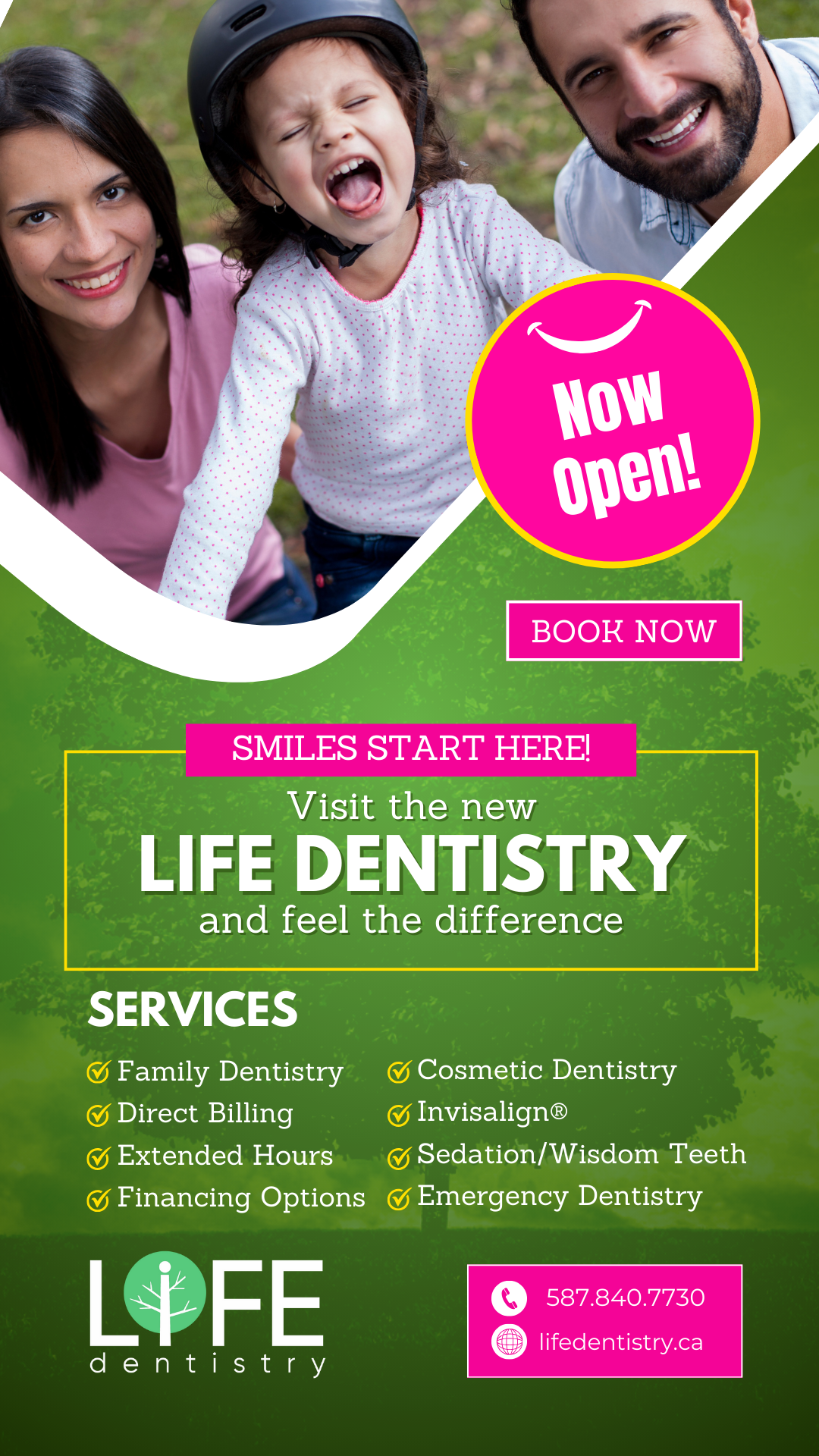 LIFE Dentistry - West Edmonton Facebook ad from Jul 29, 2025