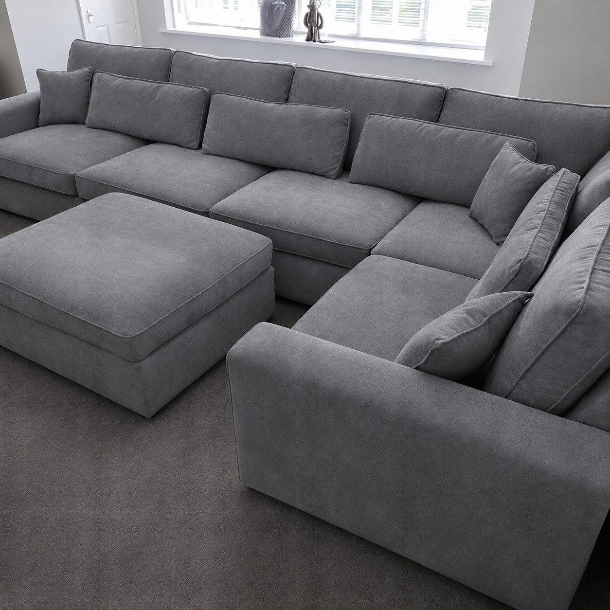 Furniture Land Facebook ad: Premium L Shape Corner Sofa, Available in Multiple…