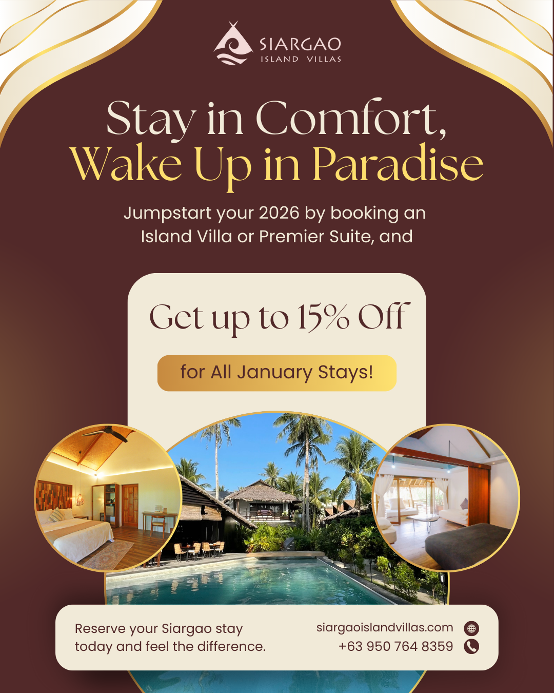 Siargao Island Villas Facebook ad: Siargao Island Villas, Enjoy Siargao with serenity and…