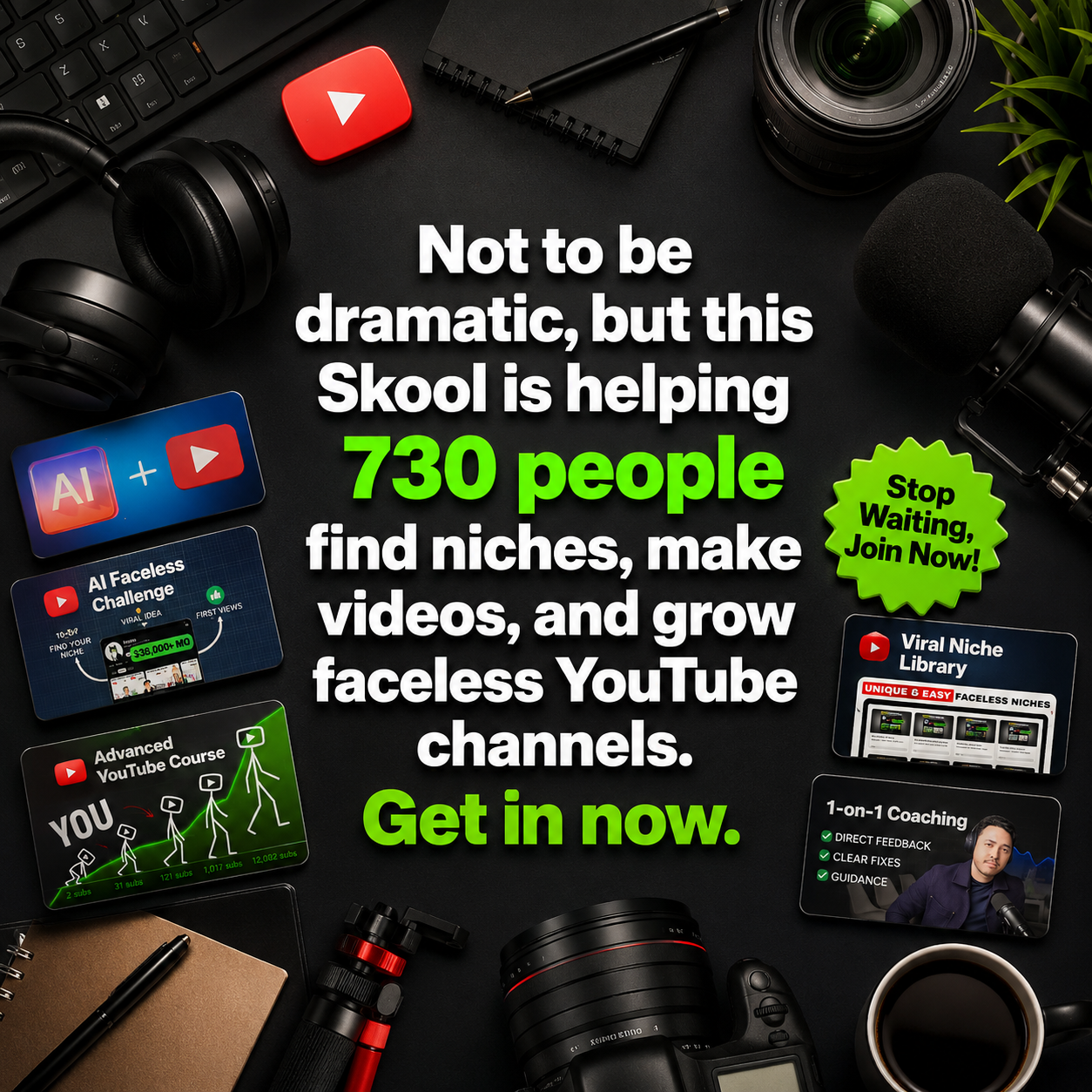 Skool Facebook ad
