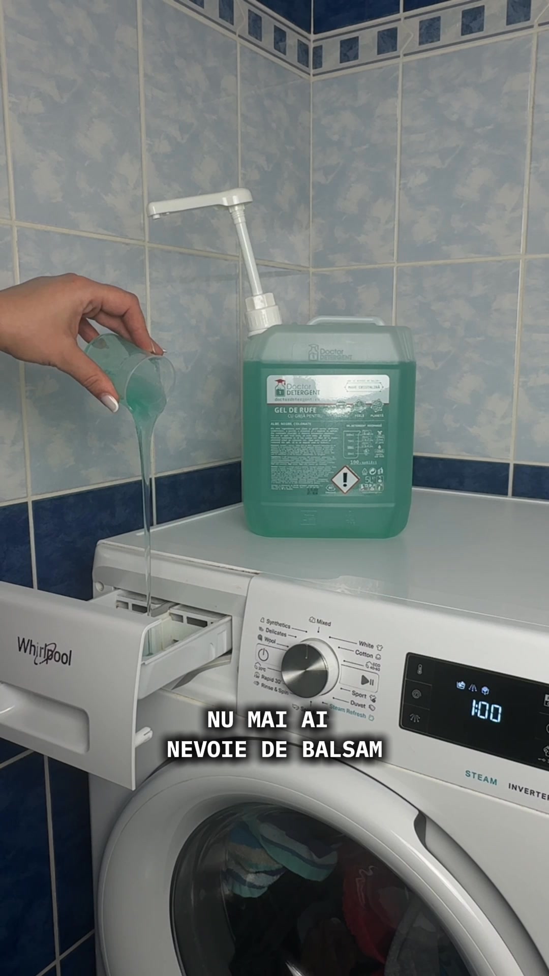 Doctor Detergent Facebook ad: Dragii noștri, Gabriela a integrat Doctor Detergent în…