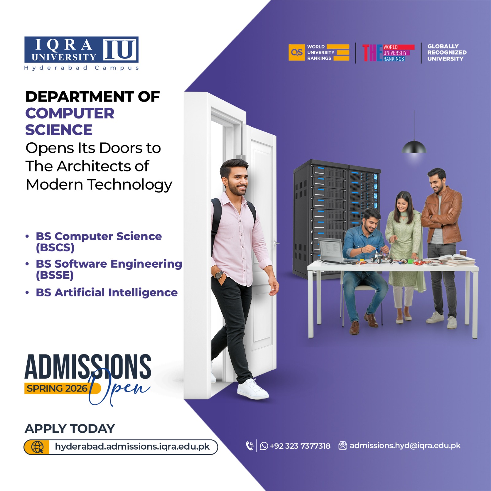 Iqra University - Hyderabad Campus Facebook ad: Admissions Open