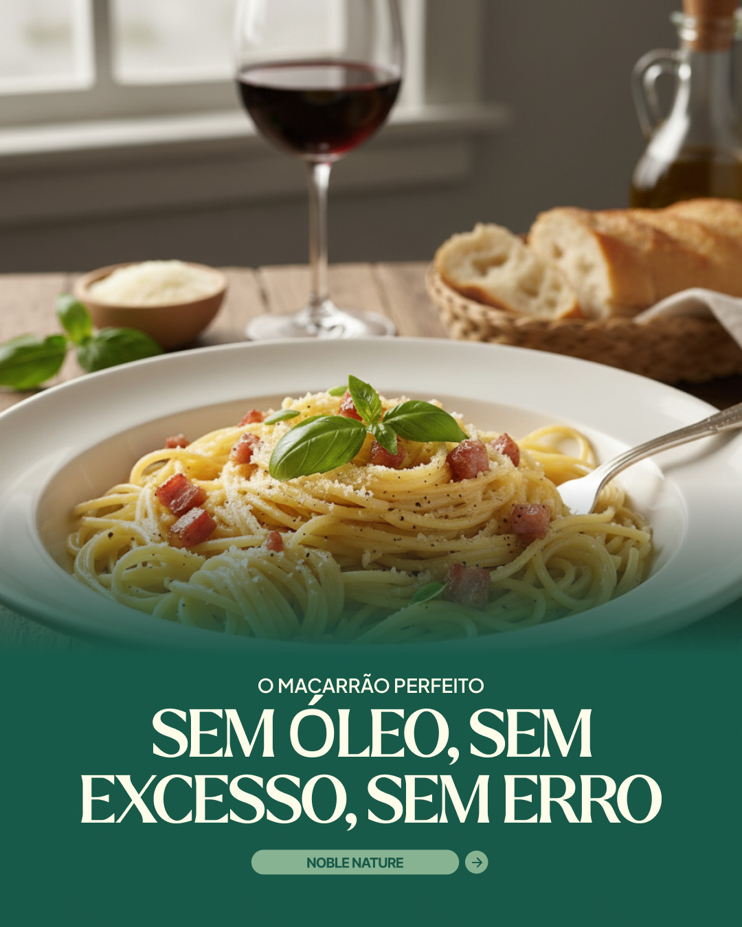 Noble Nature Facebook ad: Cozinhar macarrão parece simples, mas é aí que…