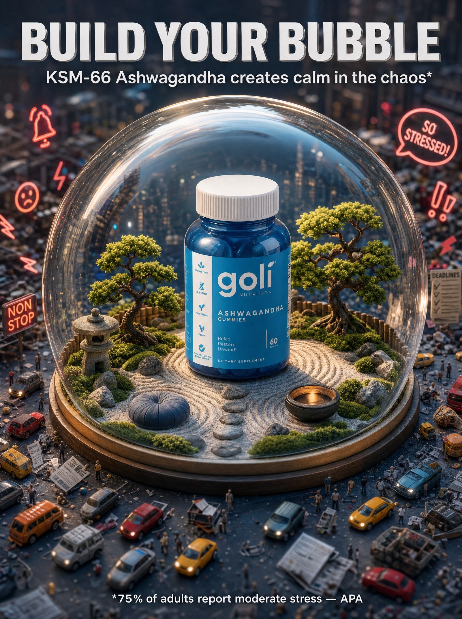 Goli Facebook ad: OVER 60% OFF + 100% FREE Shipping