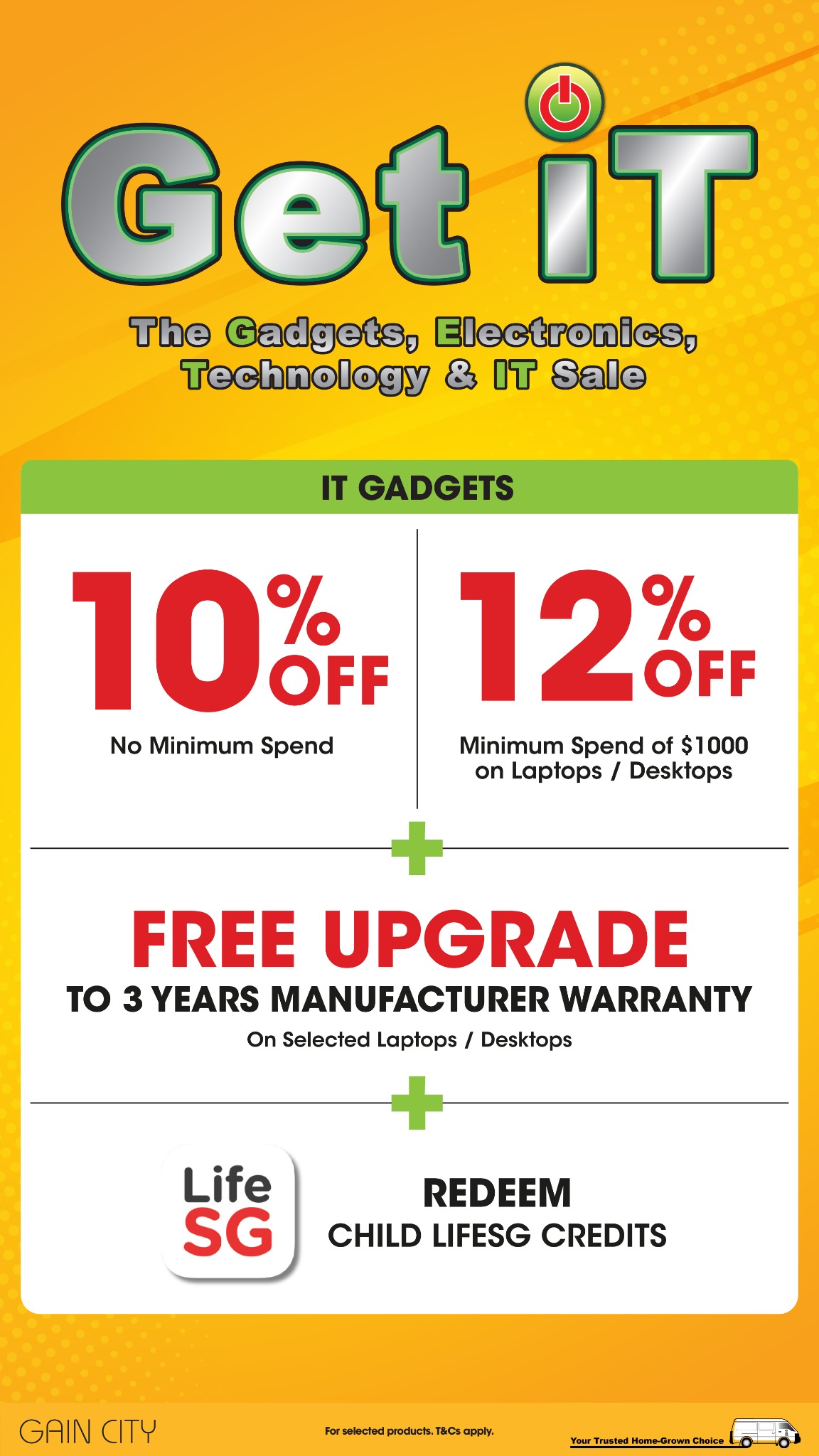 Gain City Facebook ad from Aug 10, 2026