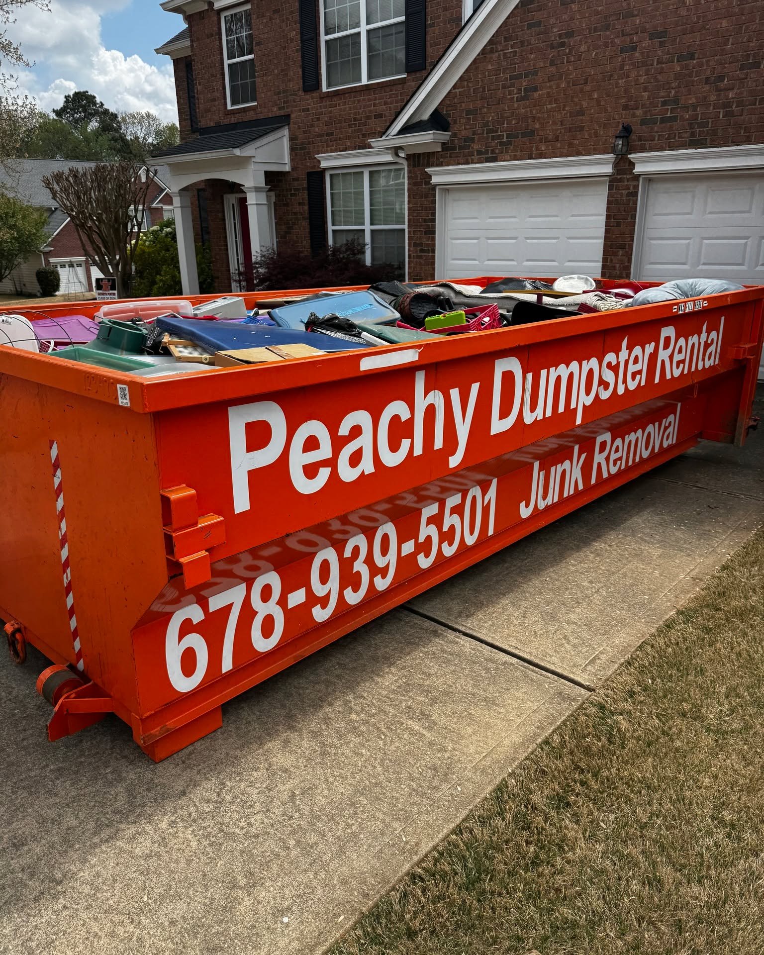 Russell Wang Facebook ad: Dumpster Rental 15 yards. home clean outs