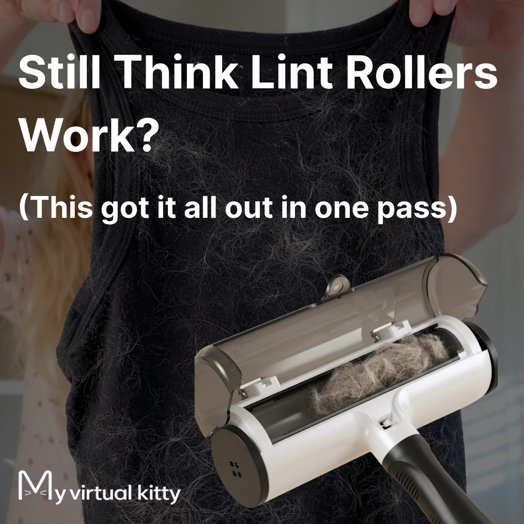 My Virtual Kitty Facebook ad: Still Think Lint Rollers Work?