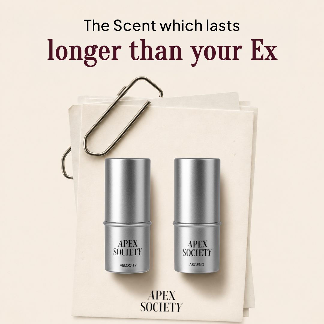 Apex Society - Solid Cologne Stick Facebook ad: The Scent That Makes Her Lean In